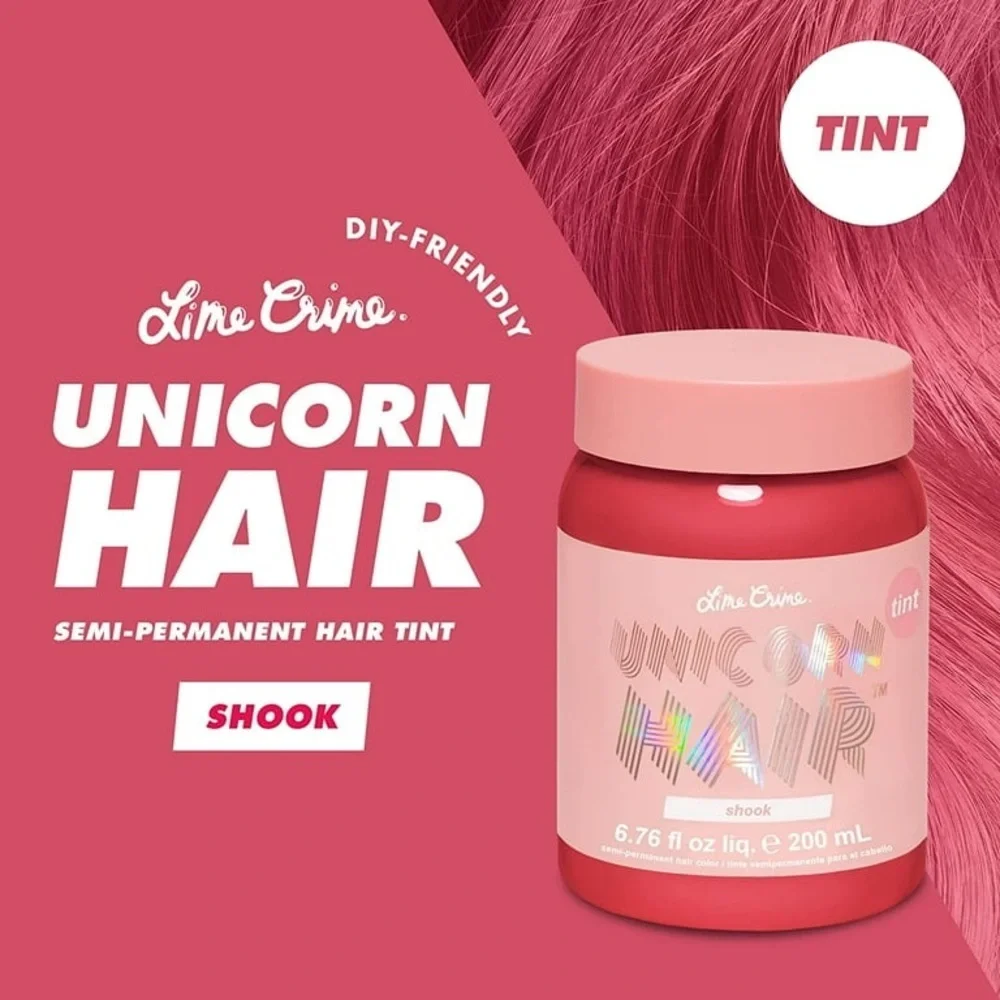 NWT Bundle of 3 Lime Crime Unicorn Hair Tint - Valentine in color - Picture 2 of 9